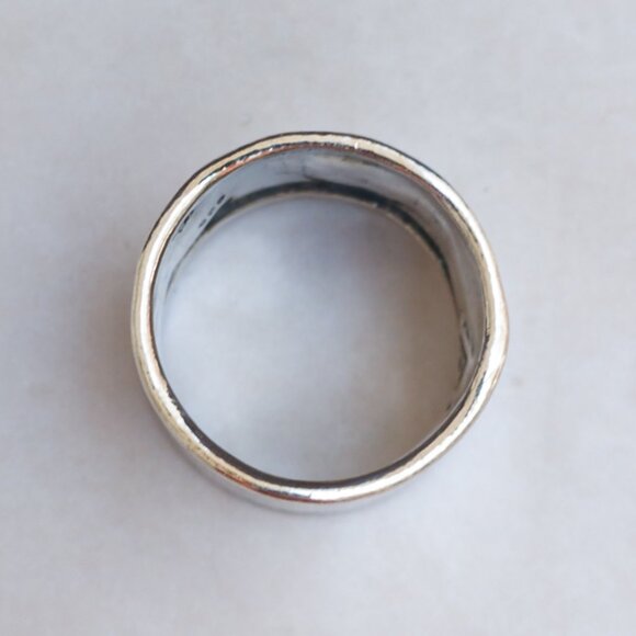 Silpada Sterling Cigar-Band Ring — Size 6 (wide fit) - Picture 5 of 8
